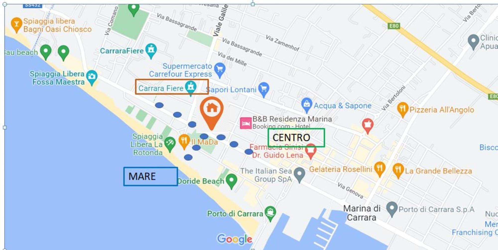 Appartamento Stella Marina A Due Passi Dal Mare E Dal Centro Marina Di Carrara Exterior photo